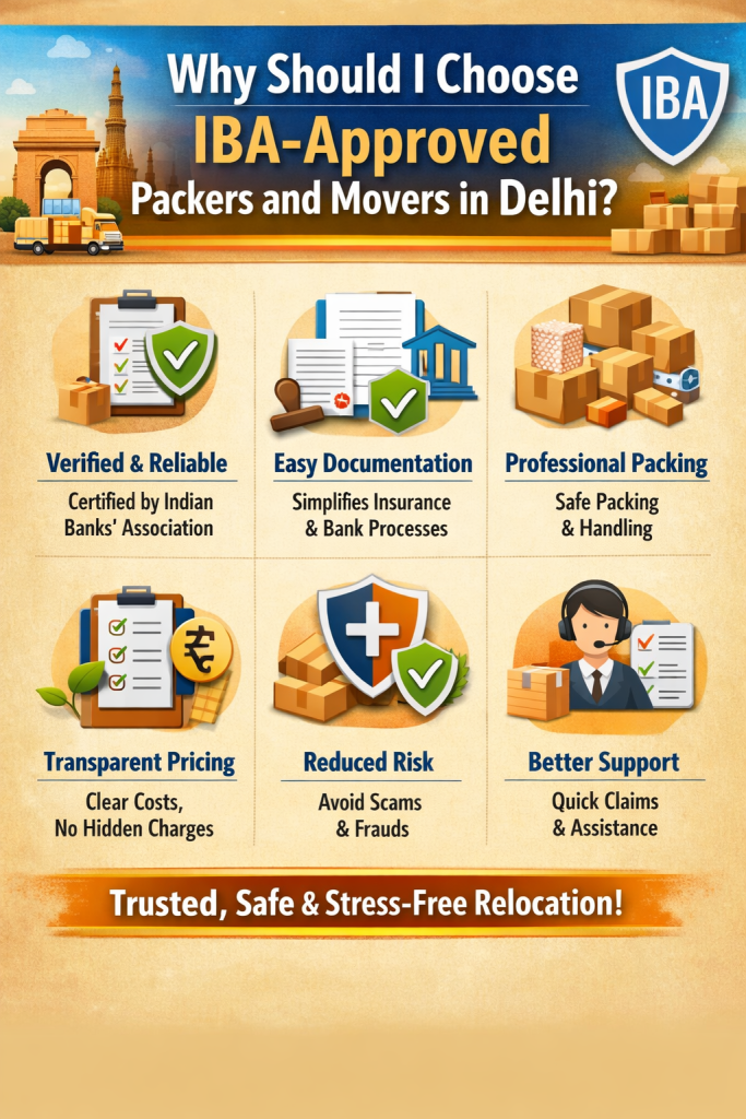 Why Should I Choose IBA-Approved Packers and Movers in Delhi?