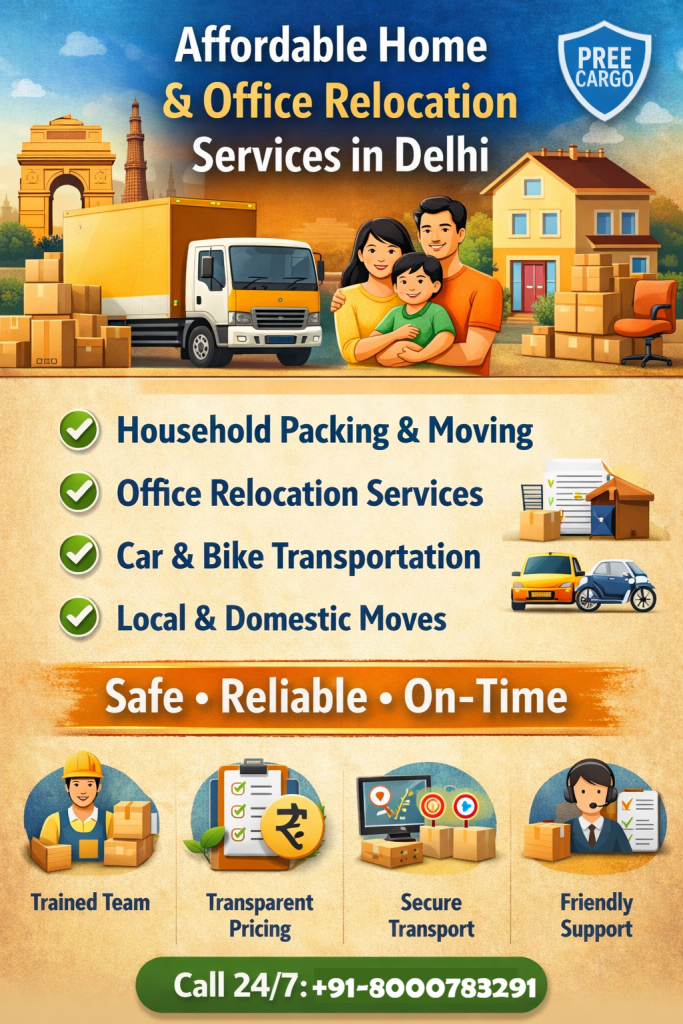 Affordable Home and Office Relocation Services in Delhi